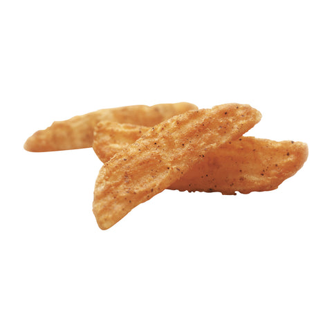 Simplot SeasonedCrisp Krunchie Wedge 8 Cut Crinkle Cut French Fry, 5 Pound -- 6 per case.