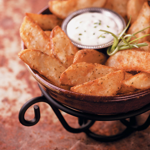 Simplot Seasonedcrisp Sour Cream and Chive 10 Cut Wedge French Fry, 5 Pound -- 6 per case.
