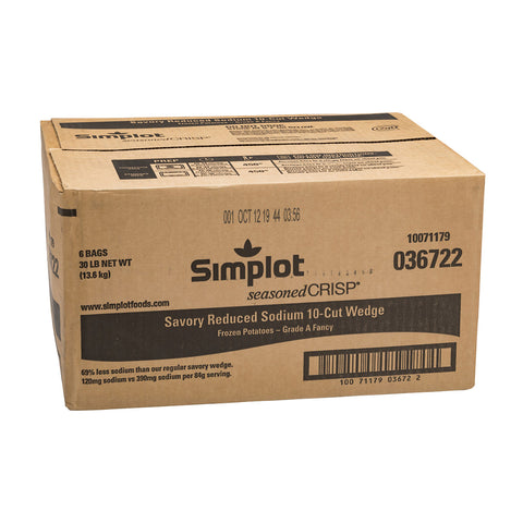 Simplot SeasonedCrisp® POTATO FRIES 10-CUT WEDGE LESSODIUM®