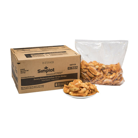 Simplot SeasonedCrisp® POTATO FRIES 10-CUT WEDGE LESSODIUM®