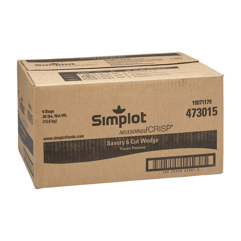 Simplot SeasonedCrisp® POTATO FRIES 6-CUT WEDGE SKIN-ON SAVORY BATTER