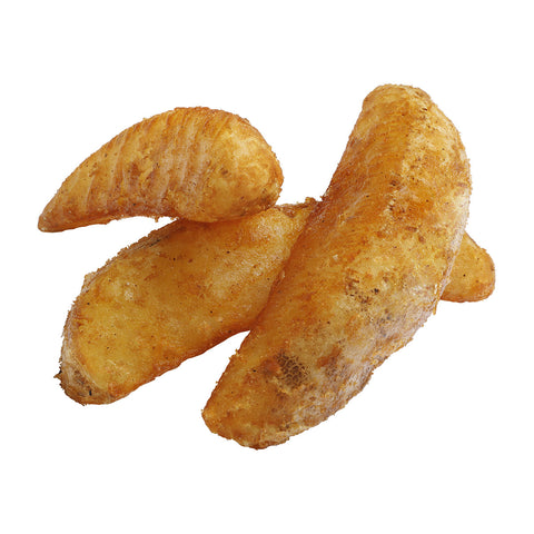 Simplot SeasonedCrisp® POTATO FRIES 6-CUT WEDGE SKIN-ON SAVORY BATTER