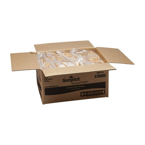 Simplot Seasonedcrisp Savory Batter 8 Cut Wedge French Fry, 5 Pound -- 6 per case.