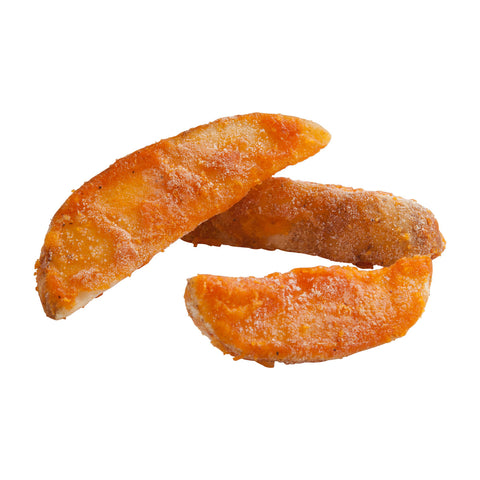 Simplot Seasonedcrisp Savory Batter 8 Cut Wedge French Fry, 5 Pound -- 6 per case.