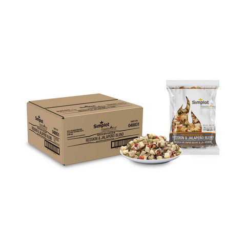 Simplot RoastWorks Roasted Redskin Potatoes and Jalapeno Blend, 2.5 Pound -- 6 per case