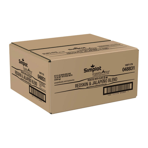 Simplot RoastWorks Roasted Redskin Potatoes and Jalapeno Blend, 2.5 Pound -- 6 per case