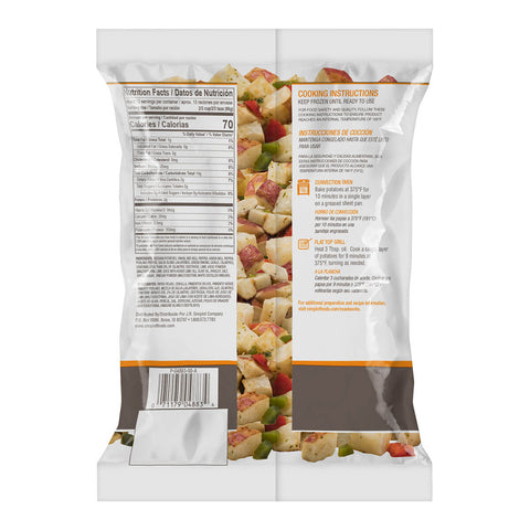 Simplot RoastWorks Roasted Redskin Potatoes and Jalapeno Blend, 2.5 Pound -- 6 per case