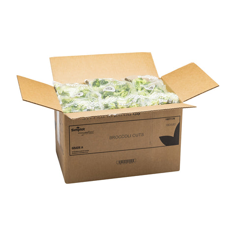 Simplot IQF Broccoli Cuts - 32 oz. package, 12 packages per case