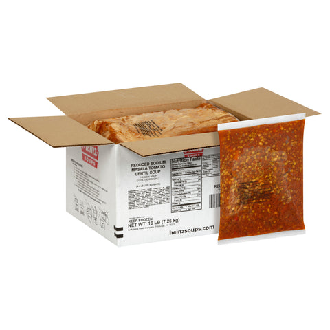 Heinz Reduced Sodium Masala Tomato Lentil Soup, 16 Pound