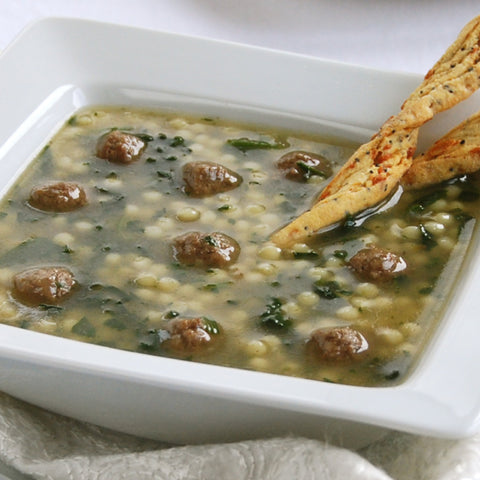 Campbells Frozen Condensed Italian Wedding Soup - 4 lb. tray, 3 per case