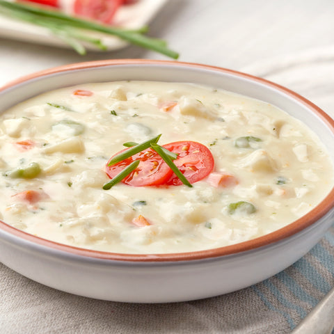 Campbells Frozen Condensed Cream of Potato Soup - 4 lb. tray, 3 per case