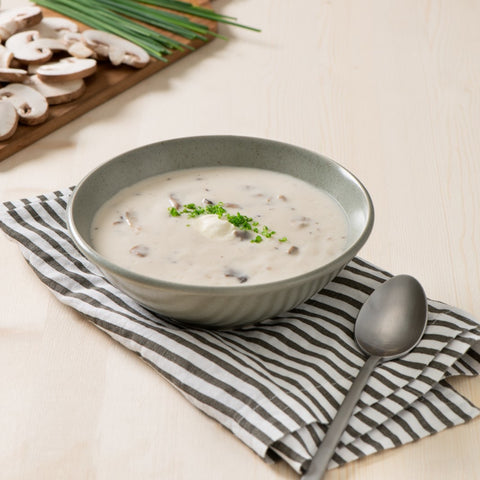 Campbells Condensed Frozen Cream of Mushroom Soup - 4 lb. tray, 3 per case