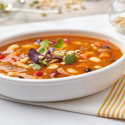 Campbells Frozen Condensed Vegetarian Seven Bean Soup - 4 lb. tray, 3 per case