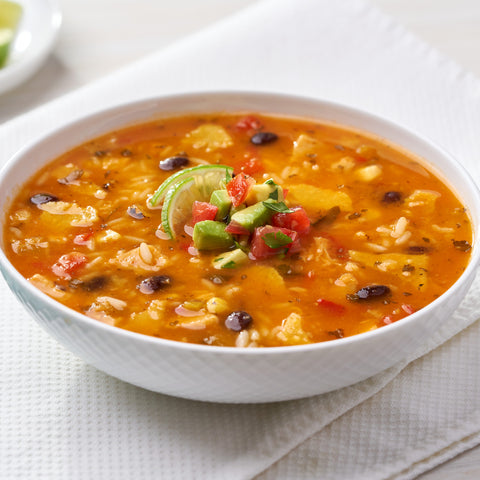 Campbells Select Harvest Frozen Condensed Mexican Style Chicken Tortilla Soup - 4 lb. tray, 3 per case