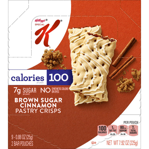 Kellogg's® CEREAL BAR SPECIAL K PASTRY CRISP BROWN SUGAR CINNAMON