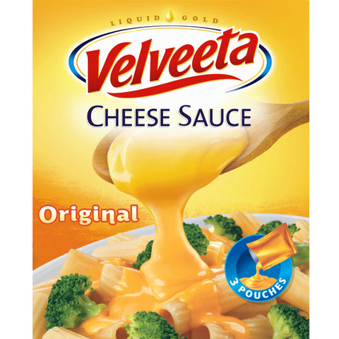 Velveeta Original Processed Cheese Sauce Pouch, 12 Ounce -- 8 per case.