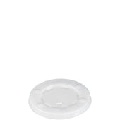 Solo® LID FLAT W/ STRAW SLOT & IDENTIFICATION BUTTONS
