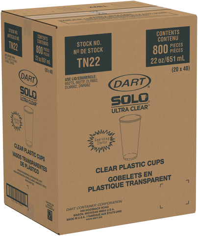Solo® Ultra Clear™ CUP PET ULTRA CLEAR™ 22 OZ