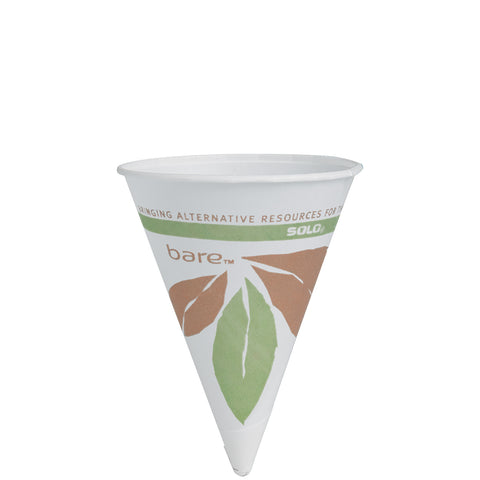 Solo® CUP PAPER CONE ROLLED RIM 4.5 OZ