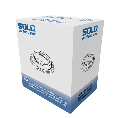 Solo® Traveler® LID DOME CAPPUCCINO STYLE HOT CUP PS WHITE