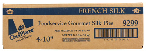 Sara Lee Chef Pierre Gourmet French Silk Pie, 10 inch -- 4 per case.