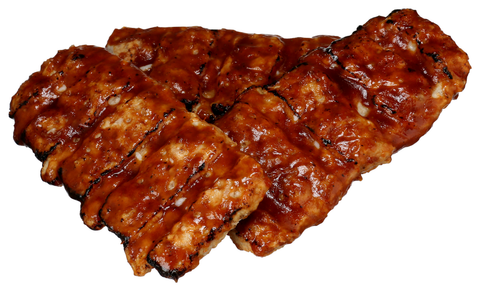 Advancepierre™ PORK PATTIE FLAMEBROILED BONELESS RIB SHAPED W/ SAUCE FC 4.25 OZ 10000097736