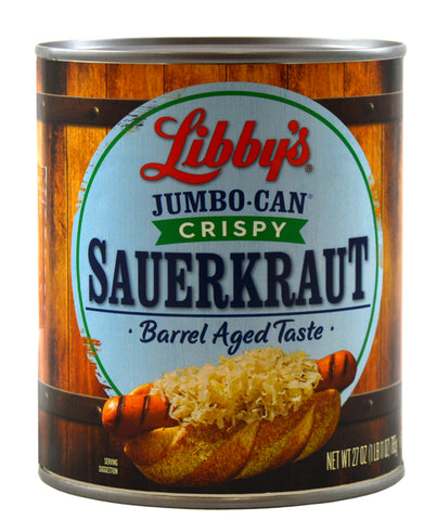 Libby Shredded Sauerkraut, 27 Ounce Can -- 12 per case