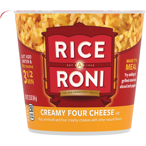 Rice A Roni ENTREE RICE-A-RONI INSTANT CUP FOUR CHEESE