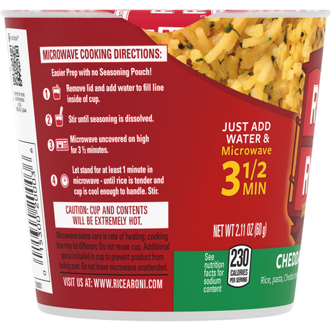 Rice-a-roni Cup Cheddar Broccoli