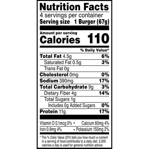 Morningstar Farms Garden Veggie Burgers, 9.5 Ounce -- 8 per case.