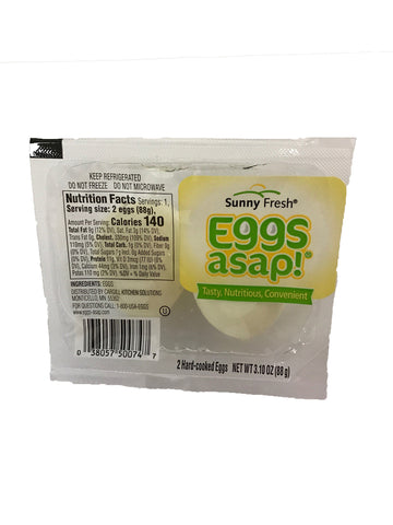 Sunny Fresh™ EGG ASAP! ® HARD COOKED PEELED REFRIGERATED IW