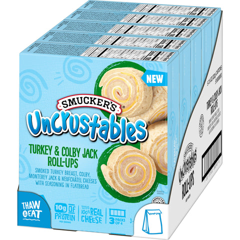 Uncrustables® SANDWICH TURKEY & CHEESE FLATBREAD POUCH FROZEN ROLL UPS