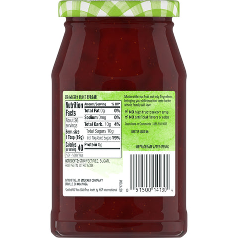 Smucker's® SPREAD STRAWBERRY NATURAL