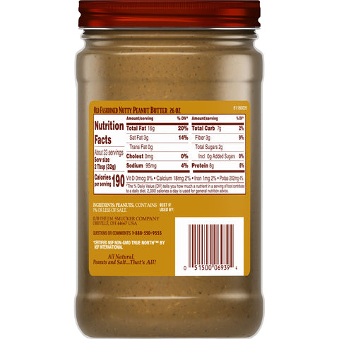 Laura Scudder's® PEANUT BUTTER CRUNCHY NATURAL