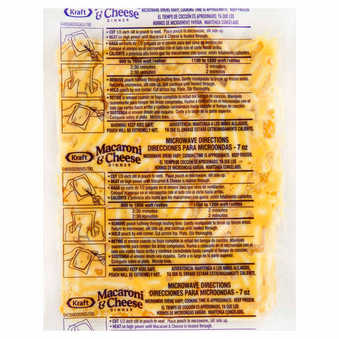 Macaroni & Cheese Frozen Pouch Pack
