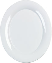 Carlisle PLATTER OVAL WIDE RIM DESIGNER DISPLAYWARE™ WHITE 21X15