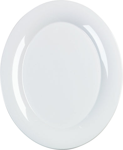 Carlisle PLATTER OVAL WIDE RIM DESIGNER DISPLAYWARE™ WHITE 21X15