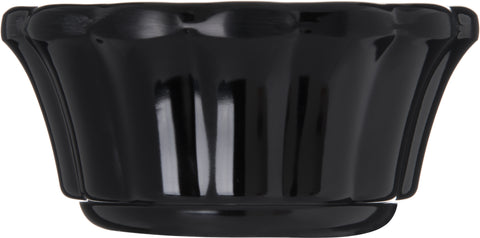 Carlisle RAMEKIN MELAMINE SCALLOP BLACK 3 OZ