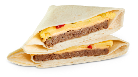 Sandwich Sausage Egg & Cheese Product Square Wrap 5 Oz 55557