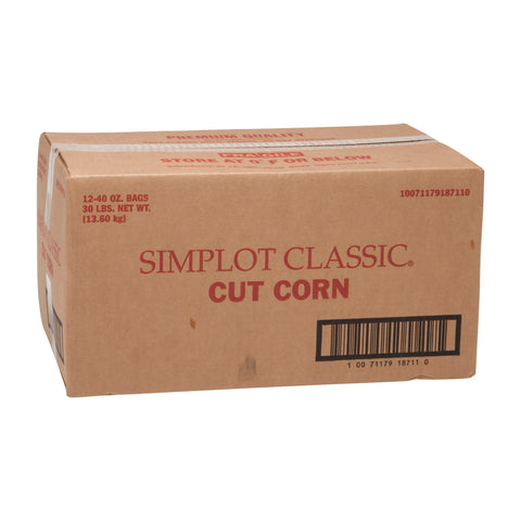 Simplot Golden Jubilee Cut Corn - 40 oz. bag, 12 bags per case