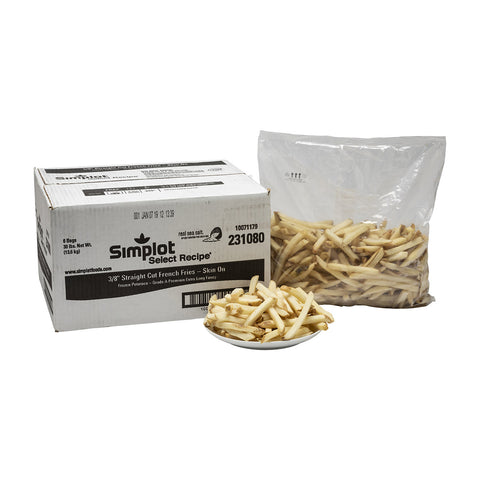 Simplot Select Recipe Straight Cut Potato French Fry, 5 Pound -- 6 per case.