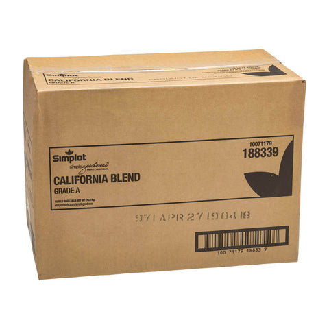 Simplot California Vegetable Blend - 32 oz. package, 12 package per case