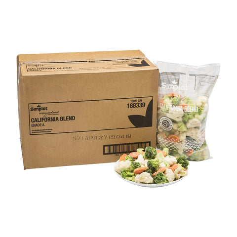 Simplot California Vegetable Blend - 32 oz. package, 12 package per case