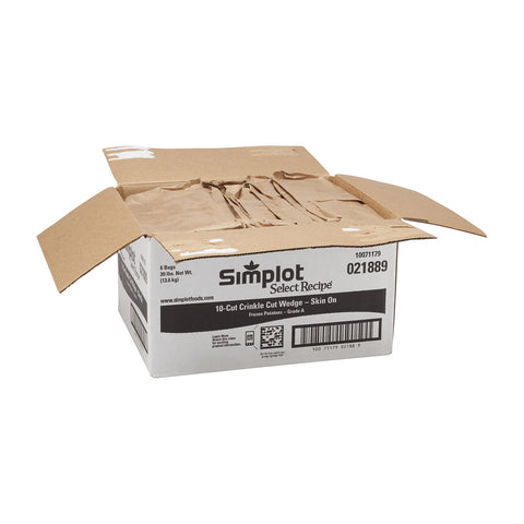 Simplot Select Recipe® POTATO FRIES 10-CUT WEDGE CRINKLE CUT SKIN ON