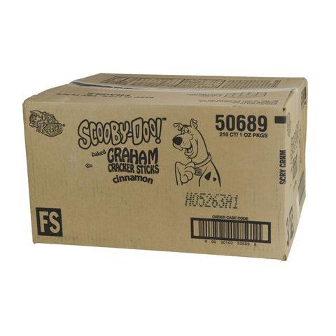 Scooby-Doo Cinnamon Graham Cracker Sticks - 1 oz. package, 210 per case