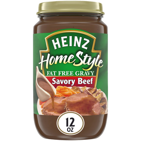 Heinz Beef Gravy Fat Free, 12 Ounce -- 12 Case