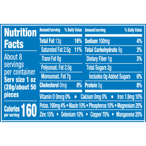 Planters Halves and Pieces Cashew Nut, 8 Ounce -- 12 per case.