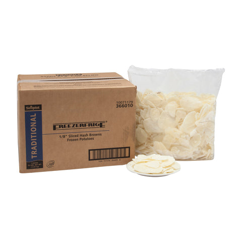 Simplot Hash Brown Freezerfrige Potato - Sliced, 5 Pound -- 6 per case.