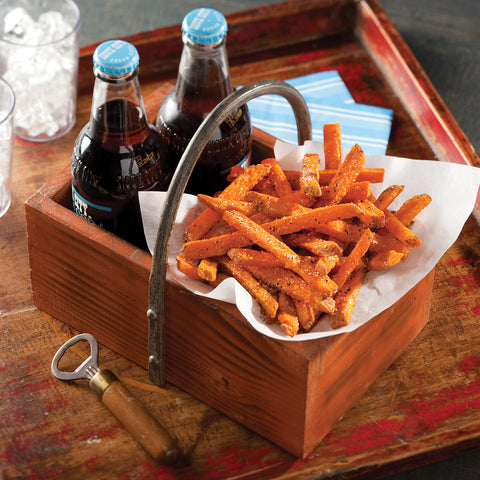 Simplot Sweets 3/8 inch Straight Cut Sweet Potato Fries, 2.5 Pound -- 6 per case.