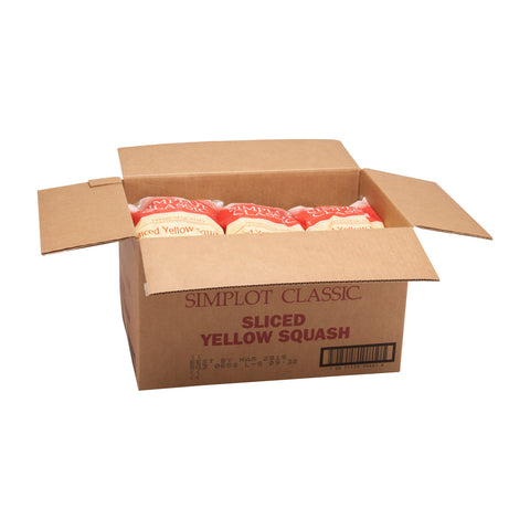 Simplot Simple Goodness Classic Vegetables Smooth Sliced Yellow Squash, 2 Pound -- 12 per case